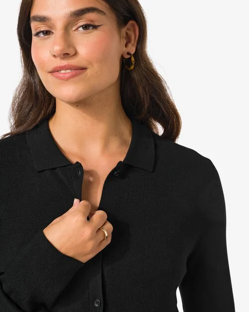 robe femme Frony en maille  noir
