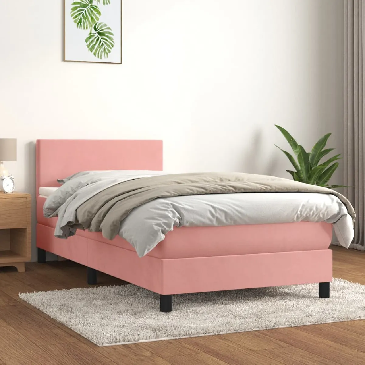 vidaXL Sommier à lattes Rose 80x200 cm