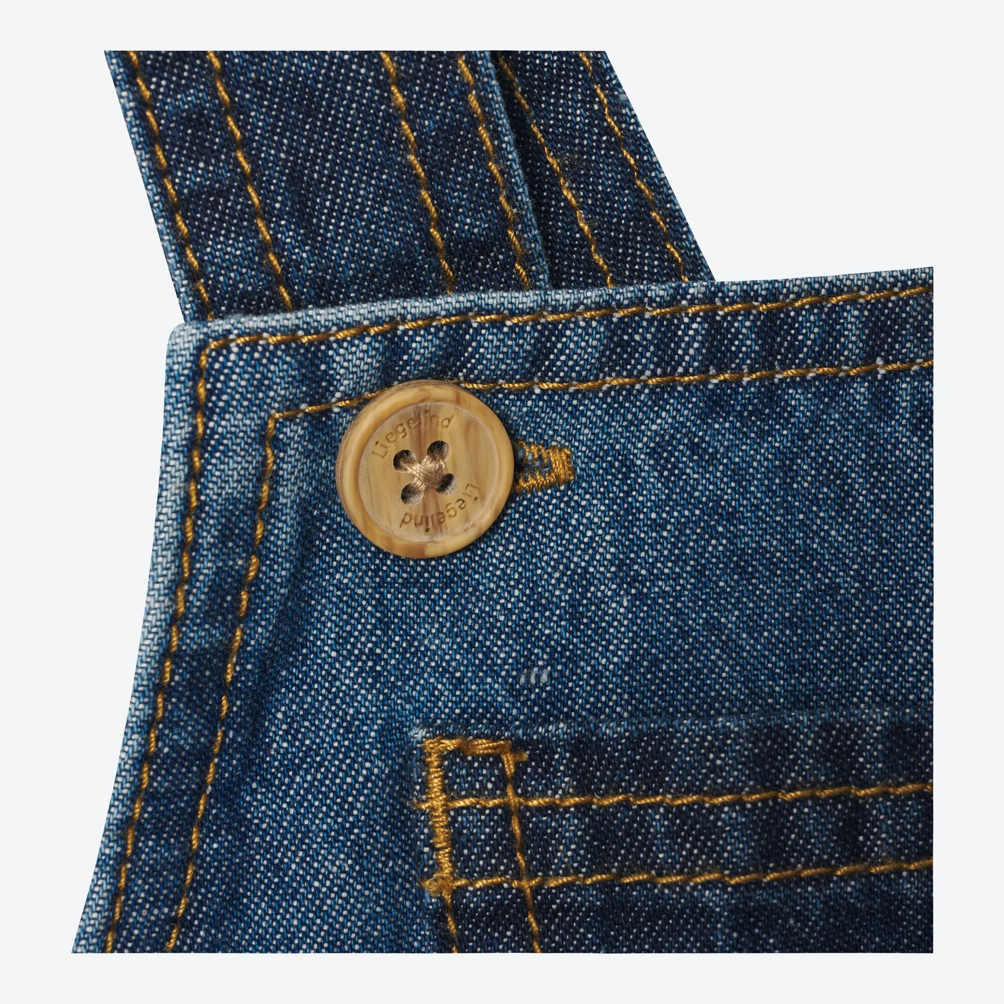 Baby-Mädchen-Set mit Jeans-Kleid, 2-teilig