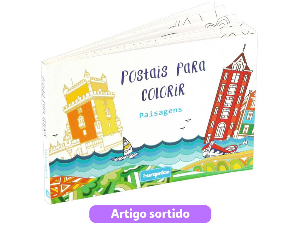 POSTAIS PARA COLORIR - MODELOS SORTIDOS