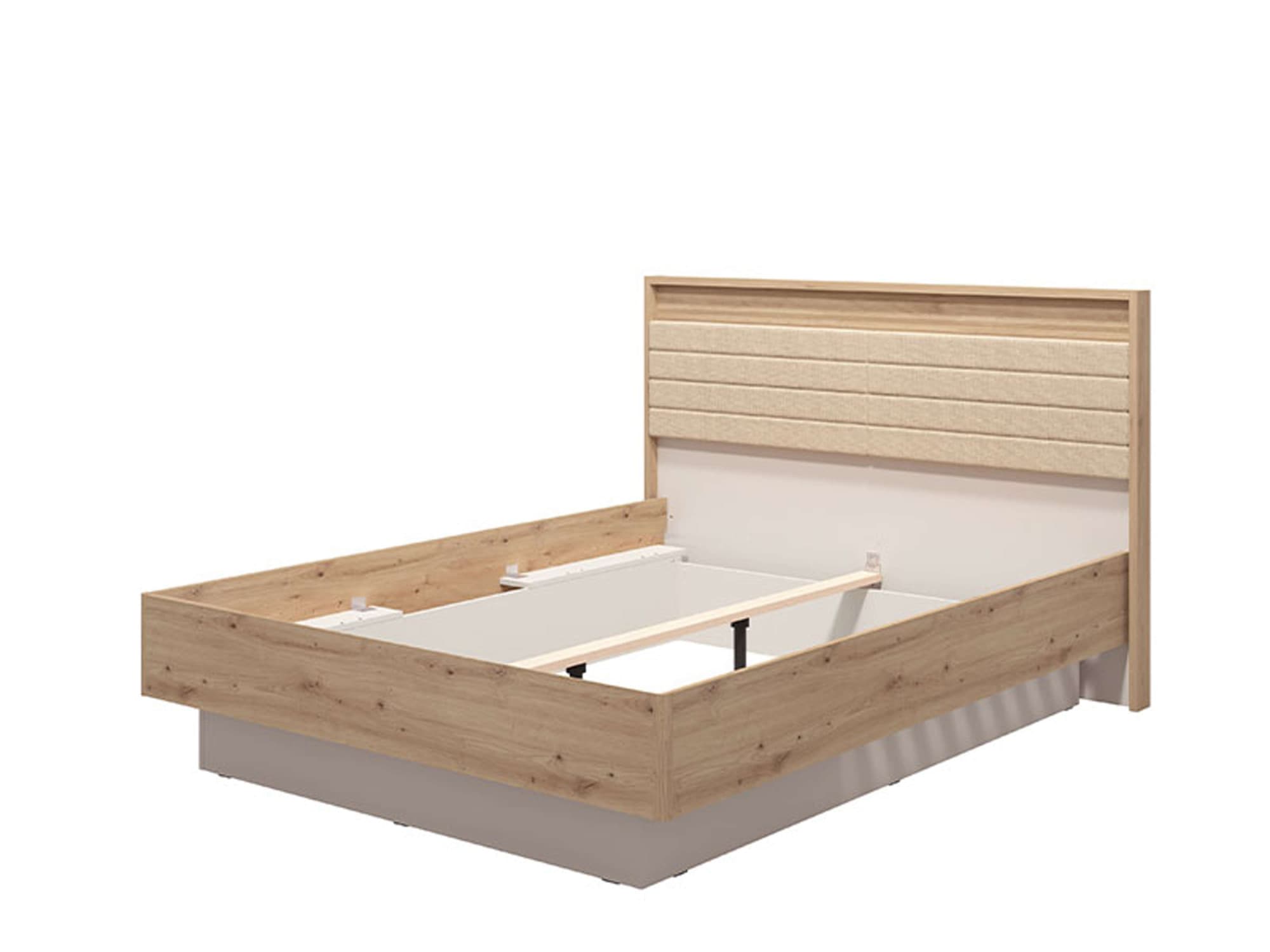 INOSIGN Bettgestell »Modena, mit teilgepolstertem Kopfteil« 160 oder 180x200cm, FSC®-zertifiziert, Trendfarbe cashmere