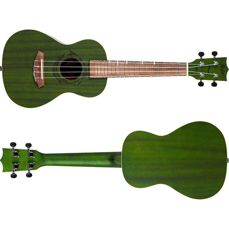 Flight Gemstone Series DUC380 Jade concert ukelele met gigbag