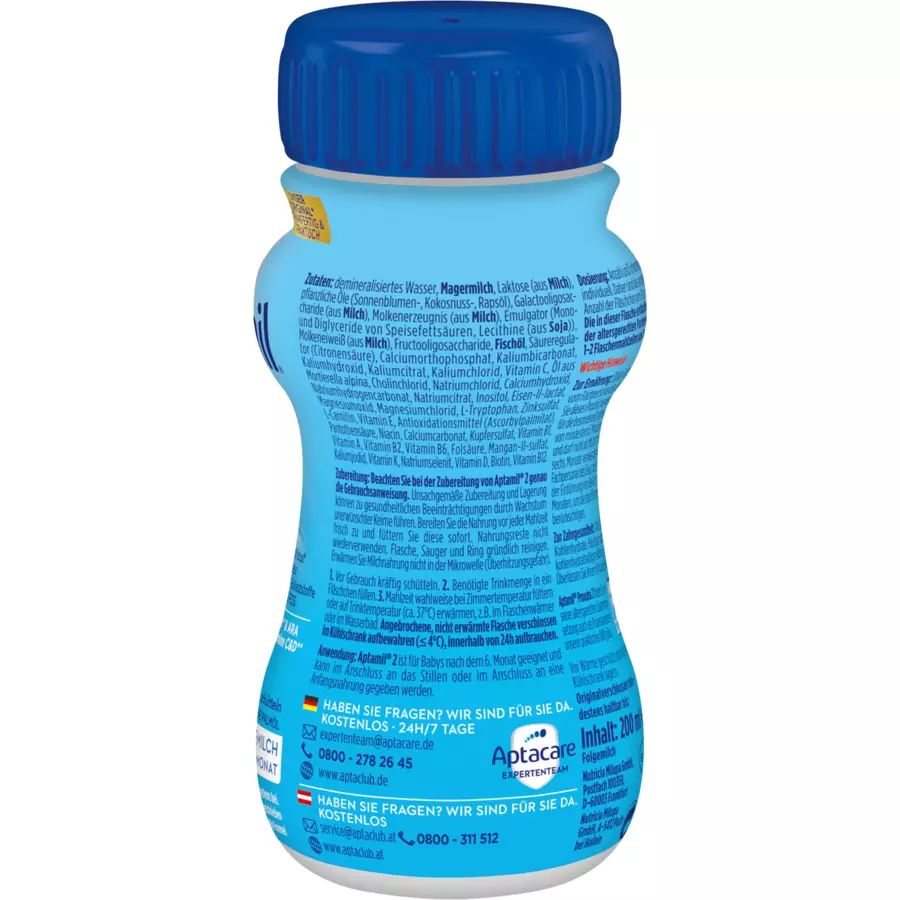 Aptamil Folgemilch 2 Pronutra 200ml nach dem 6. Monat