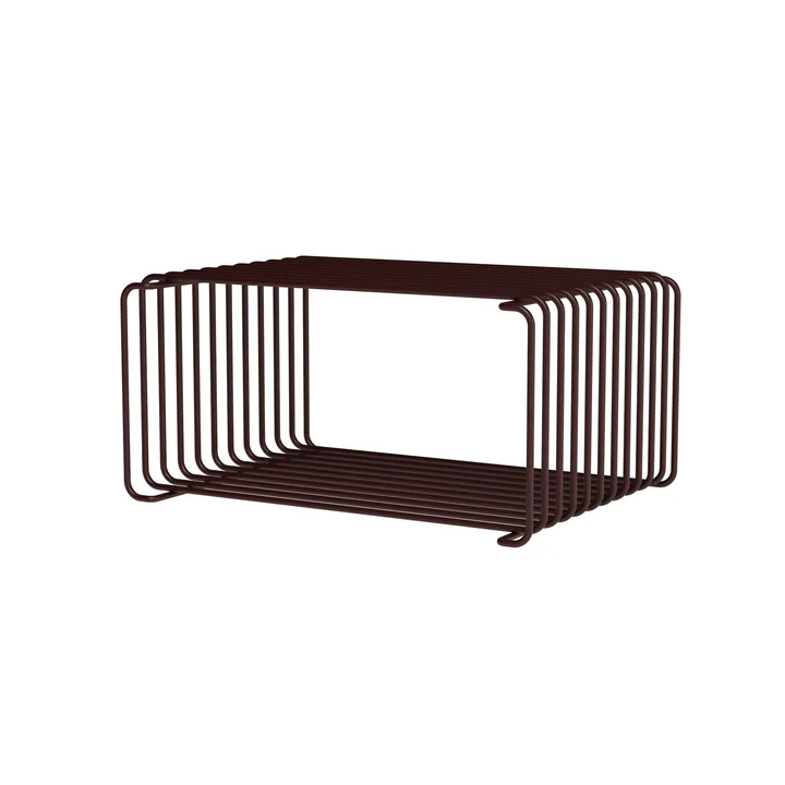 Montana - Panton Wire Half Height Regal 25,7 cm, schwarz-rot