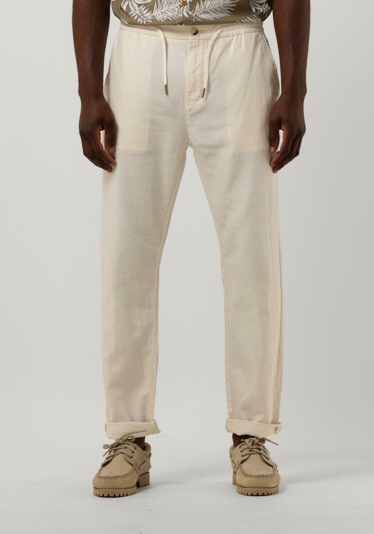 SCOTCH & SODA beige scotch & soda chino warren cotton/linen twill jogger