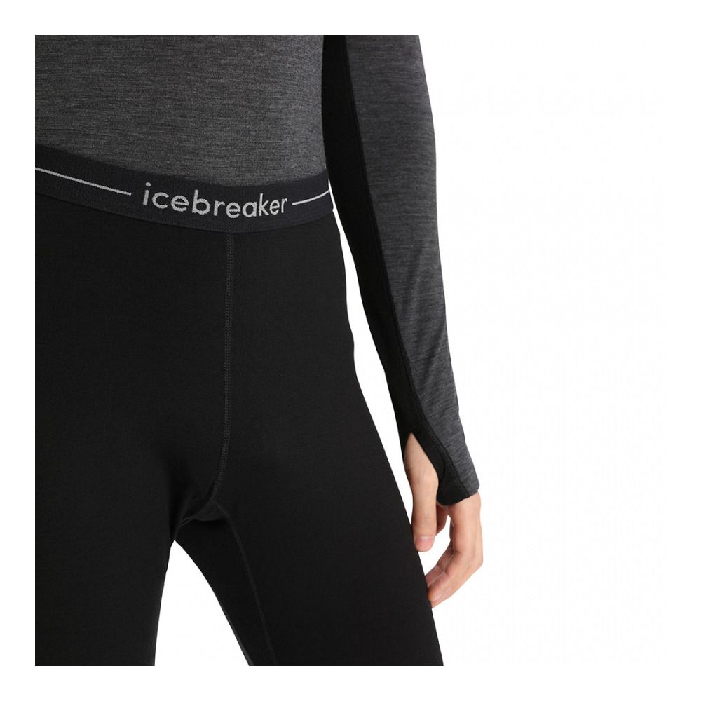 Icebreaker ZONEKNIT 200 - Sous-couche Homme black/jet hthr/cb