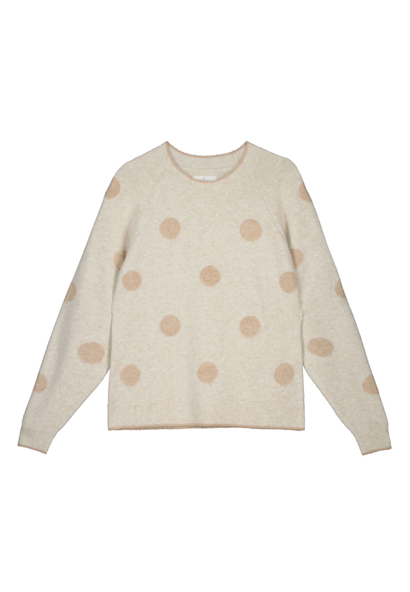 Camisa de bolinhas com estampa intarsia