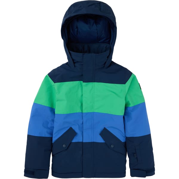 Veste snowboard BURTON BOYS' SYMBOL 2L JACKET DRESS DRESS BLUE/GALAXY GREEN/AMPARO BLUE
