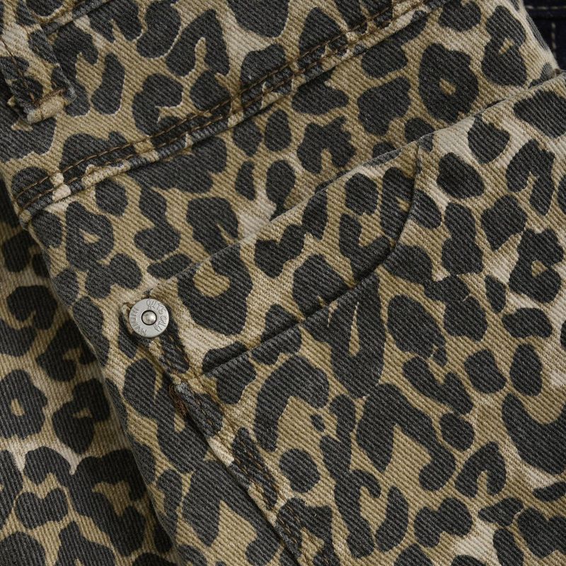 Indian Blue Jeans - Wide Fit Leopard - Broek - Bruin