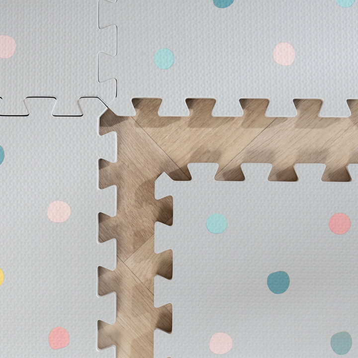 Foam Puzzelmat - Alfie XL Dots Lichtgrijs