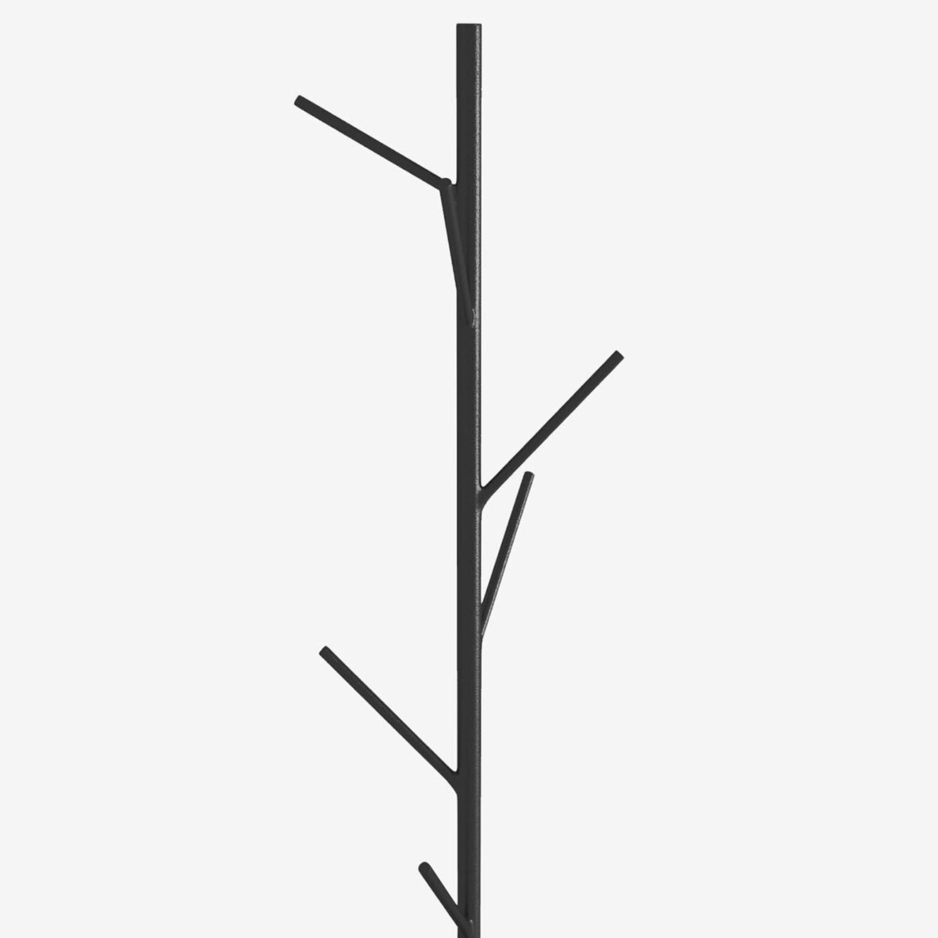Potiron Porte-manteaux Jules noir -  24x24x150 cm
