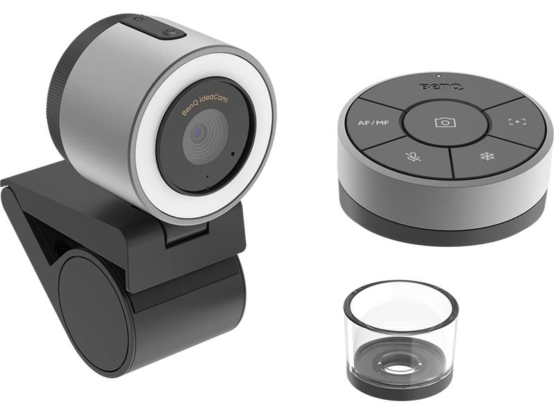 Benq IdeaCam S1 Pro All-in-One-Webcam mit Dokumentenkamera-/Mikroskop-Funktion und Fernbedienung
