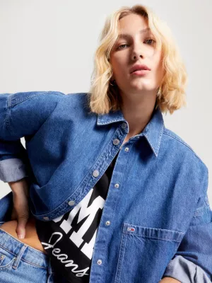 Sobretudo jeans oversized
