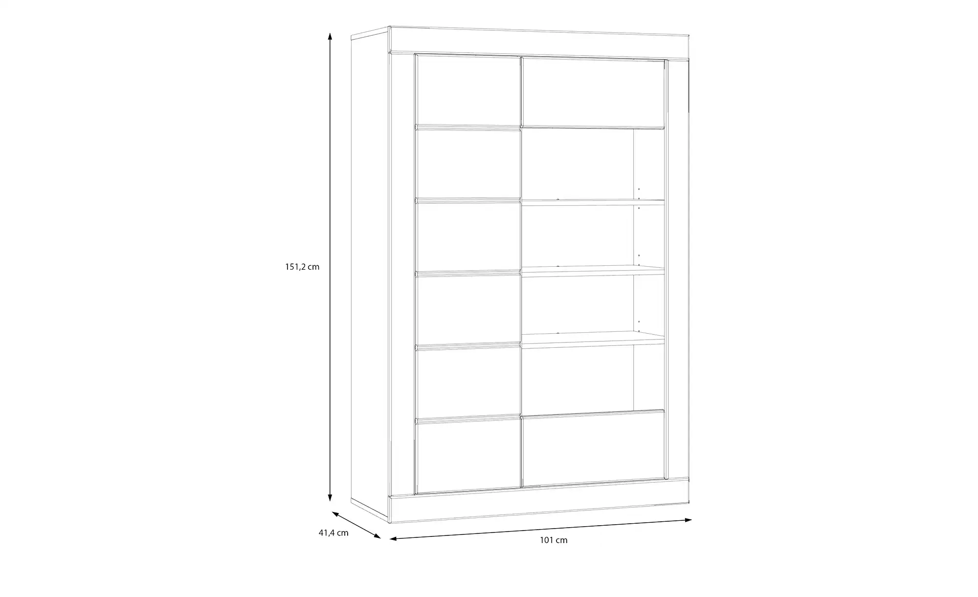Vitrine Push-to-Open Komili