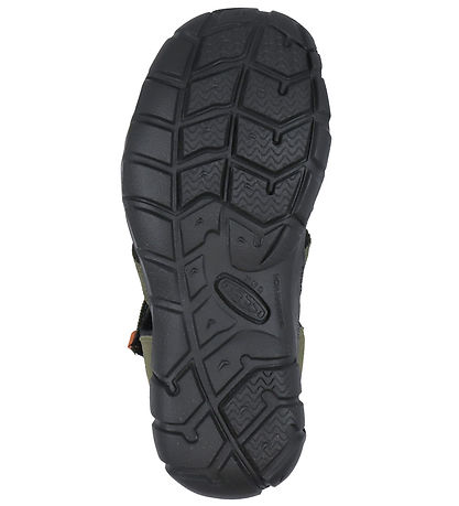 KEEN Sandalen - Seacamp II CNX Y - Dark Olive/Gold Flamme