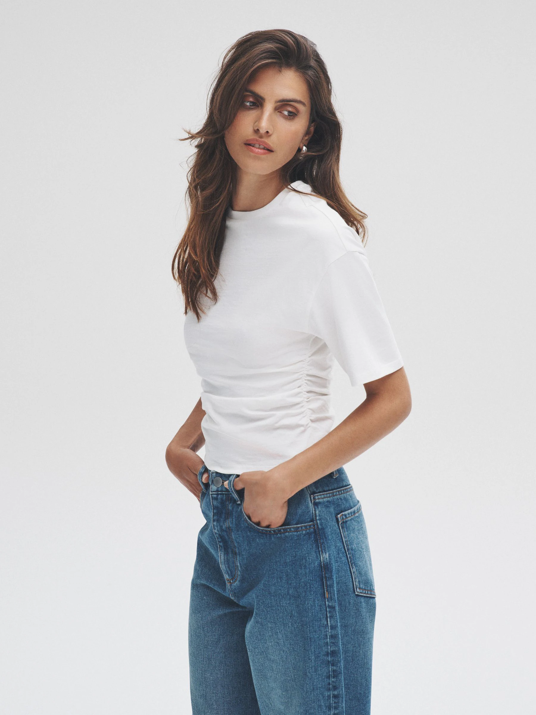 The Set 3 Pack Ruched Short Sleeve T-Shirts