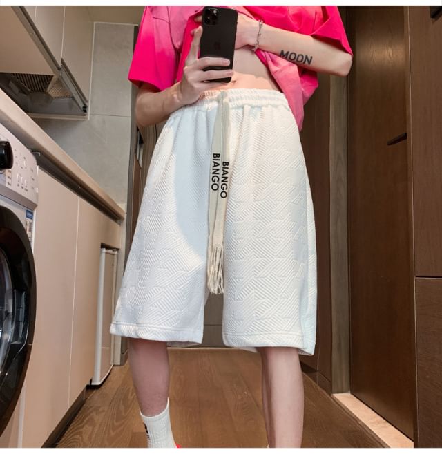 farrahces - Sweatshorts met trekkoord en letters