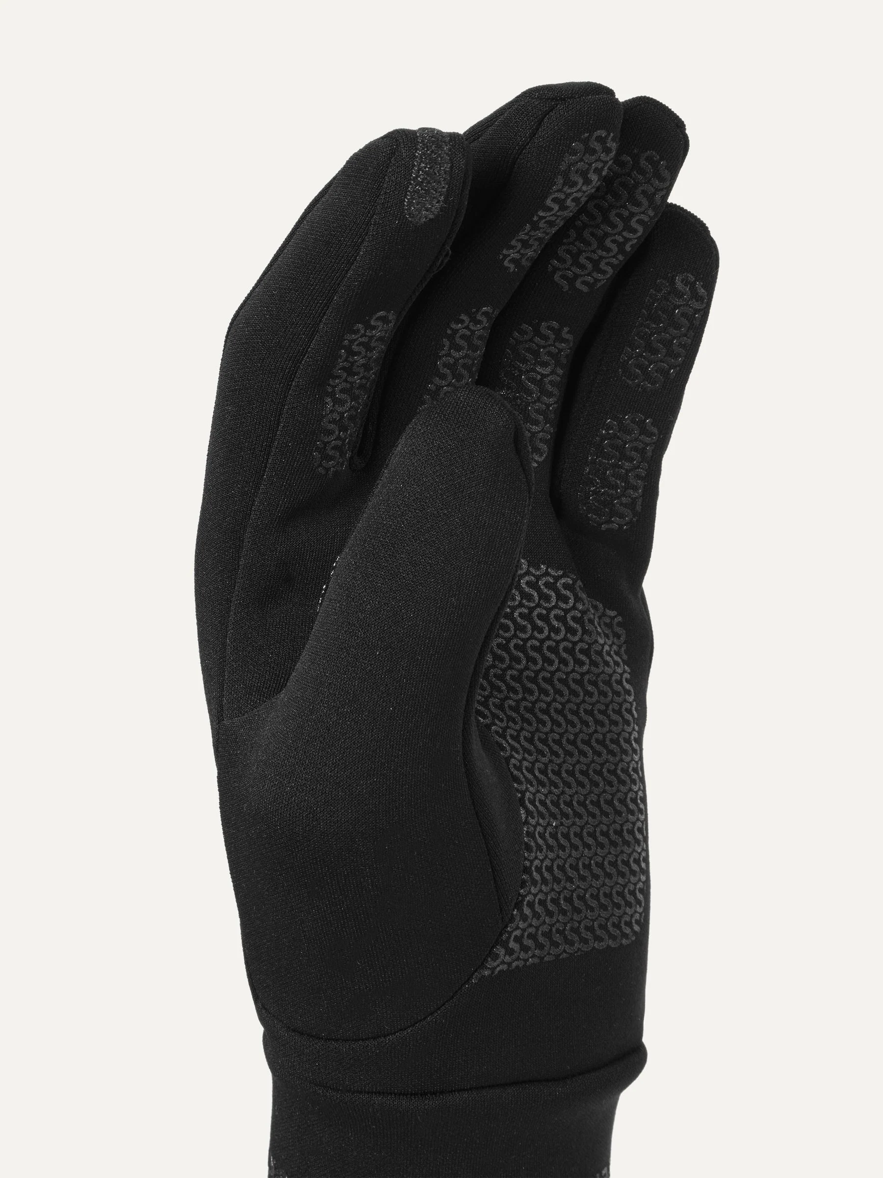 Zwart - SEALSKINZ waterafstotende Nano handschoenen van fleece