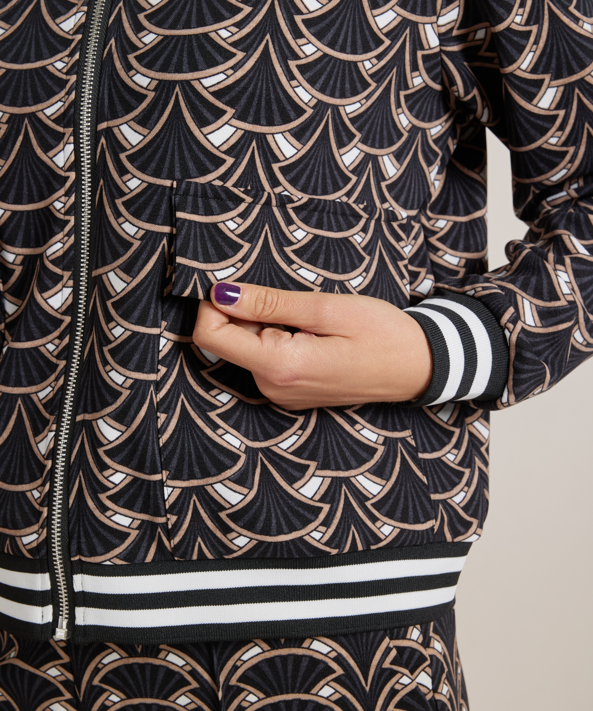 bomber jasje met all-over print