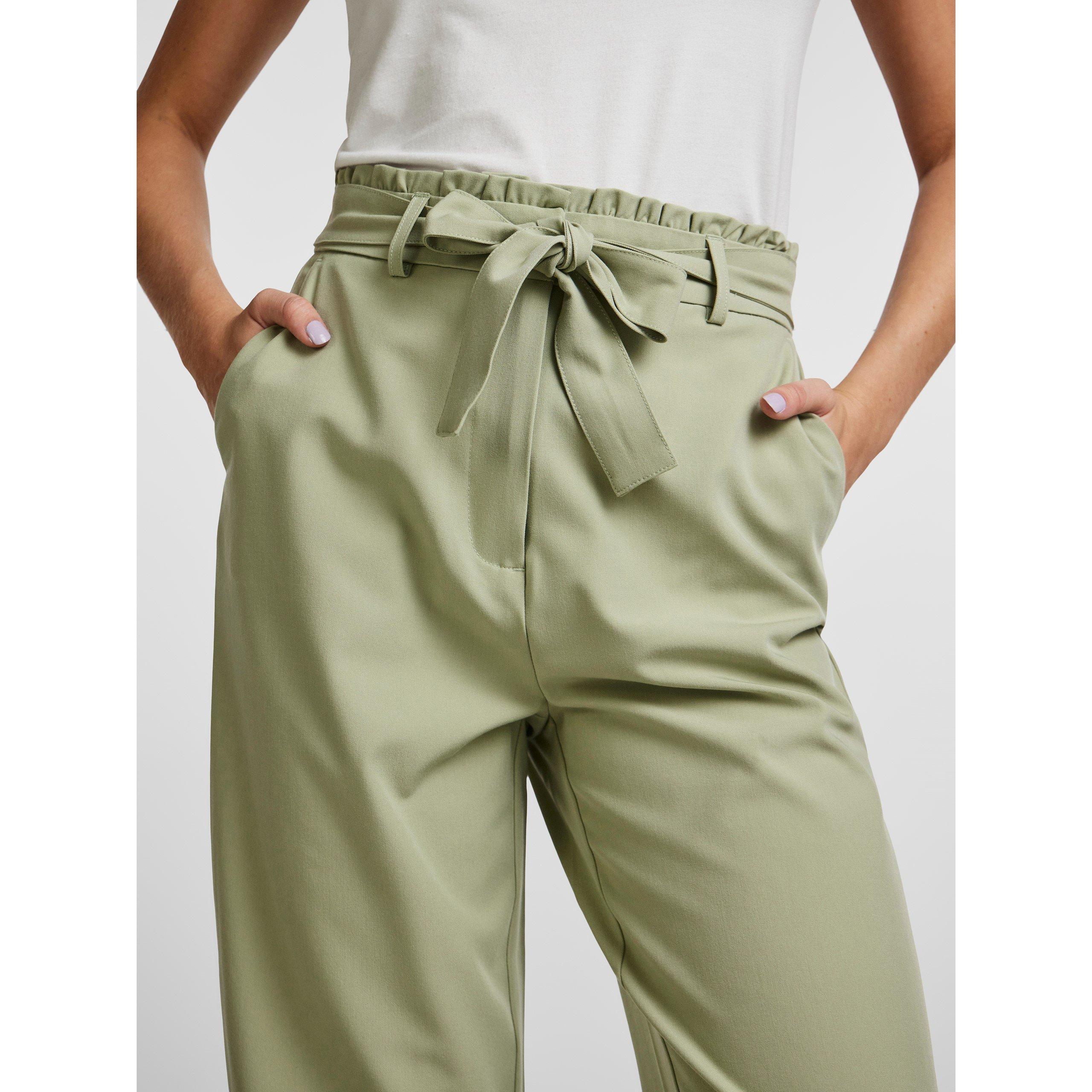 Pieces High Waisted Straight Trousers
