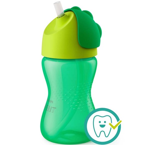 Tasse à paille 260 Ml 12 mois+ Vert - AVENT