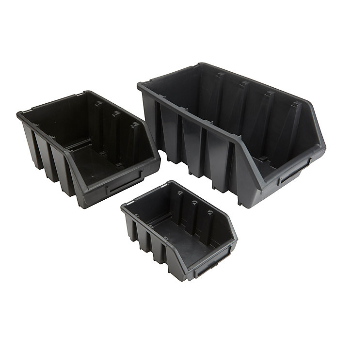 Bac à bec Ergobox ERG4CZA 7 litres coloris noir en polypropylène l.34 x P.20,4 x H.15,5 cm