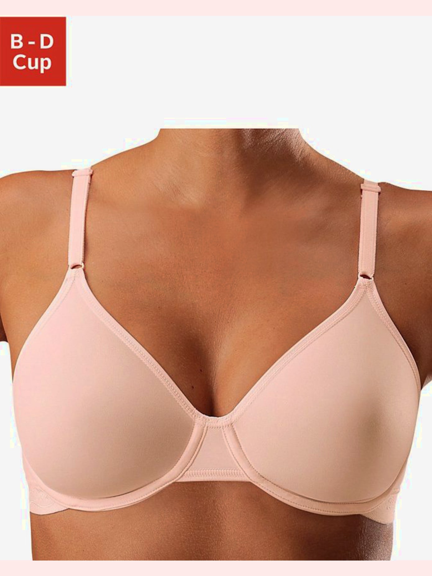 Soutien-gorge spécial t-shirt avec armatures. bonnets préformés non doublés sans coutures