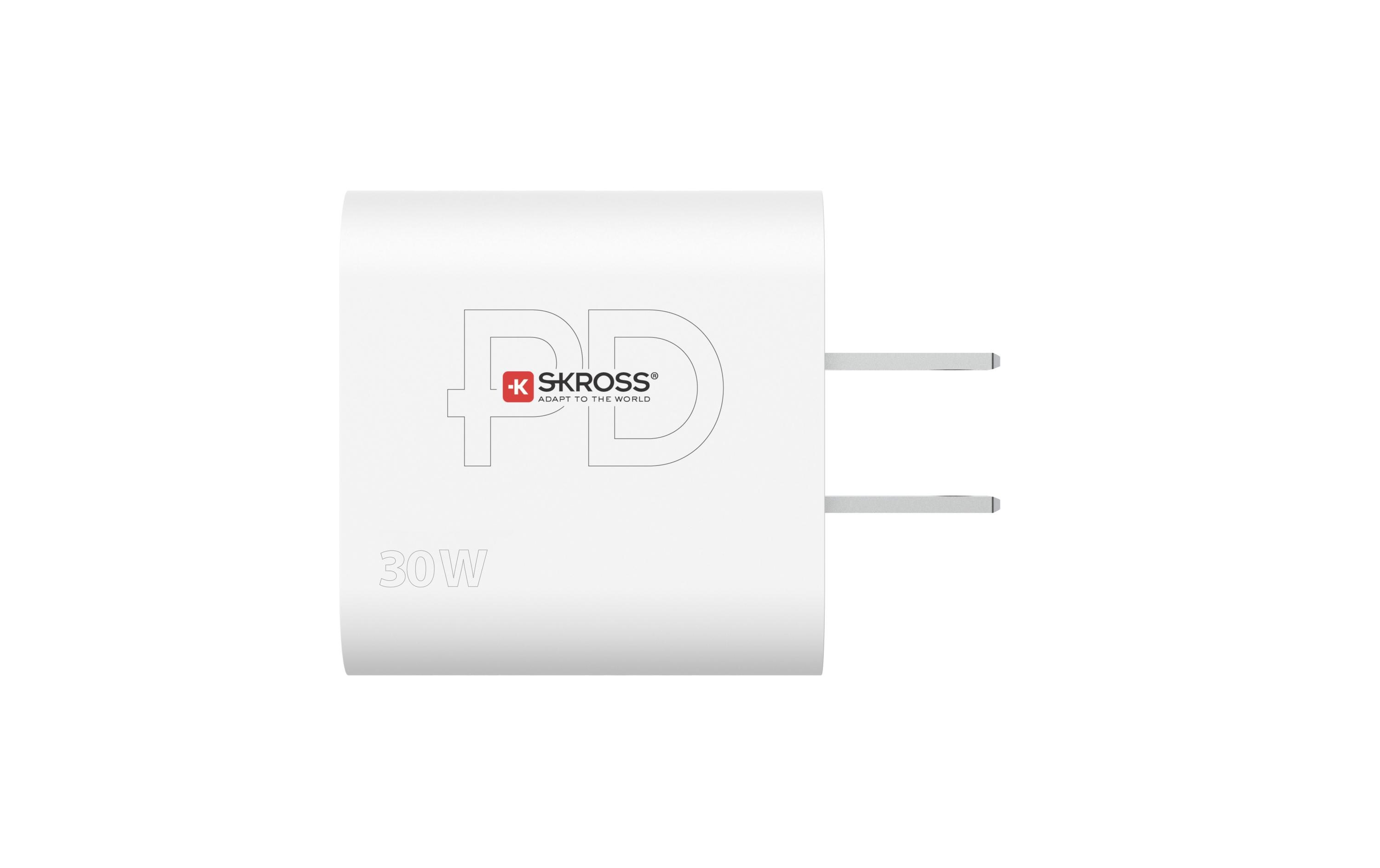 USB-Wandladegerät USB-C Power Delivery, US, 30 W, WeissKraftvolles USB-Wandladegerät für zu Hause und unterwegs