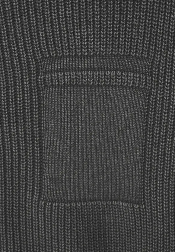 Cardigan mit Zipper - light iron grey