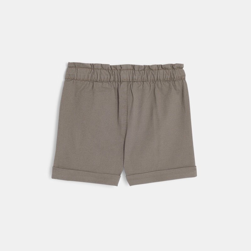 Short taille haute vert kaki bébé fille Vert