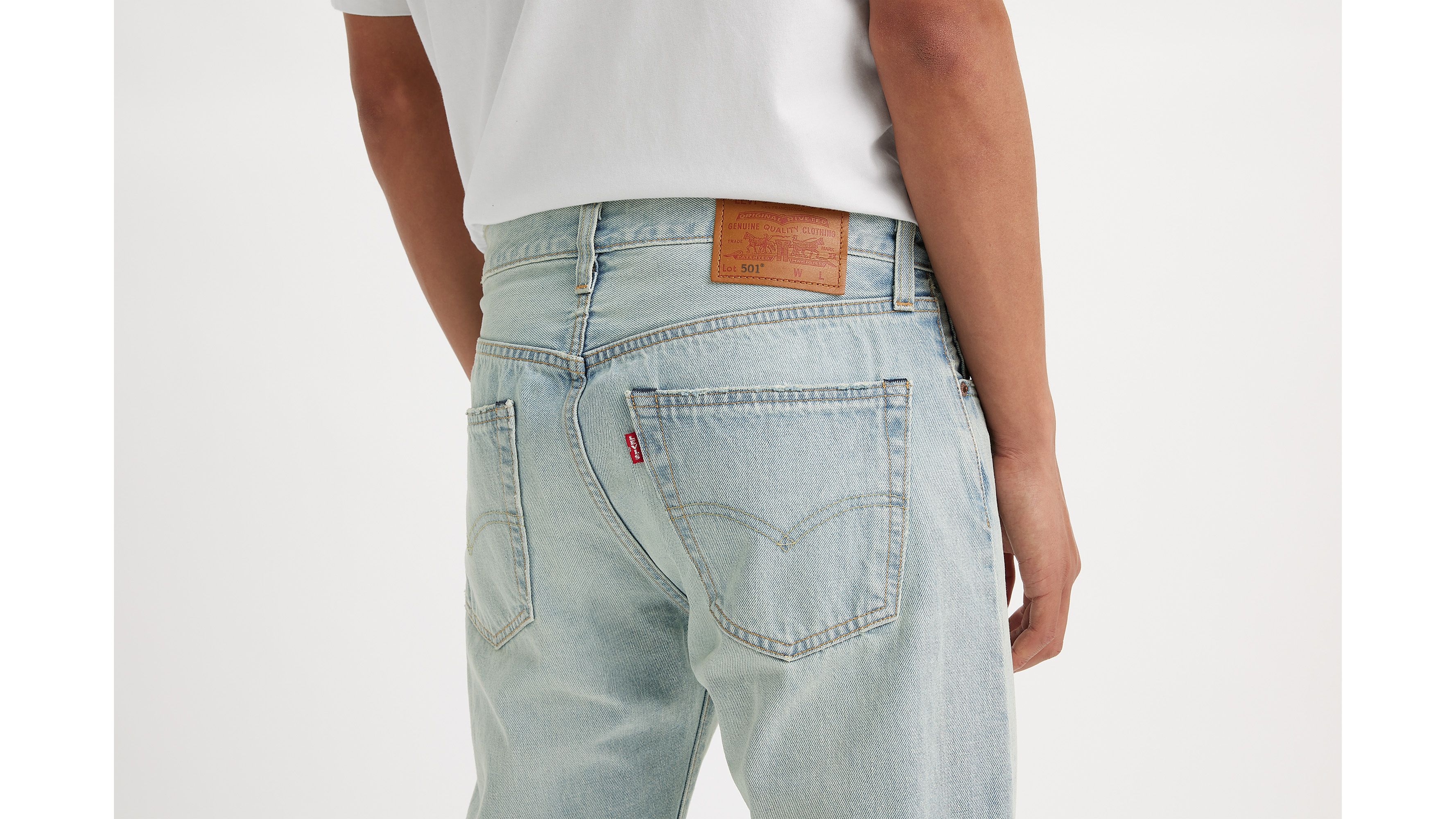 Jean 501® Original lisière selvedge - Light Indigo Worn In - Bleu