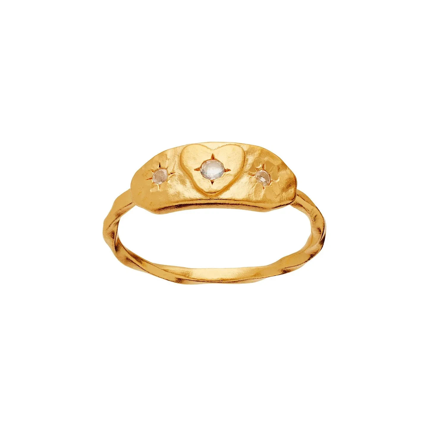 Maanesten Amarit Ring 18 kt. Forgyldt Sølv 4840A