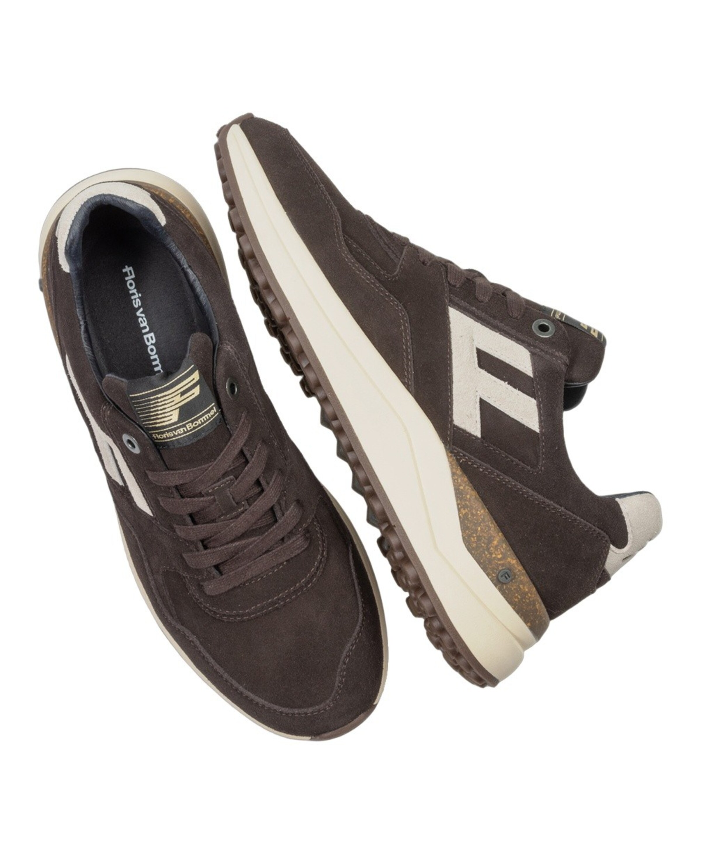 Floris van Bommel heren veterschoenen bruin
