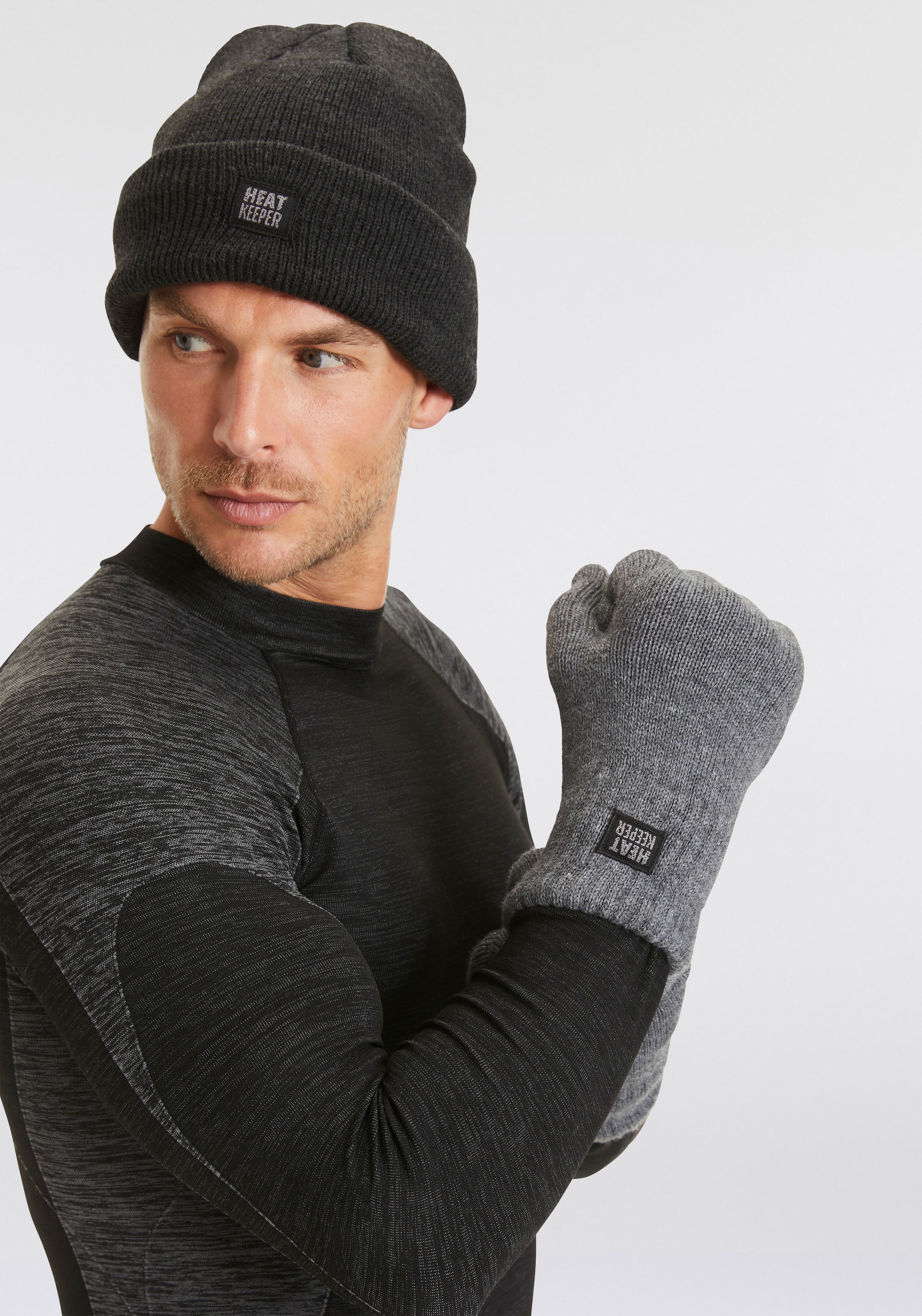 Heatkeeper Strickmütze , Thermo Herren Mütze, Perfekte Kombi von Thermo und Mode.