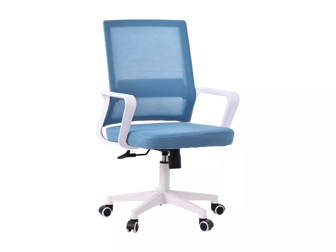 Chaise de bureau en tissu Mesh - Mars - Bleu