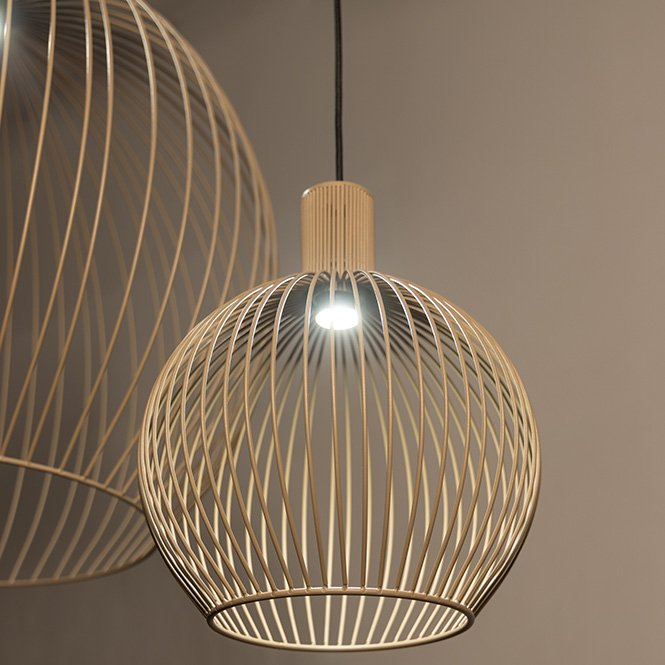 ETH Wire hanglamp 40cm 1x E27 mat zand
