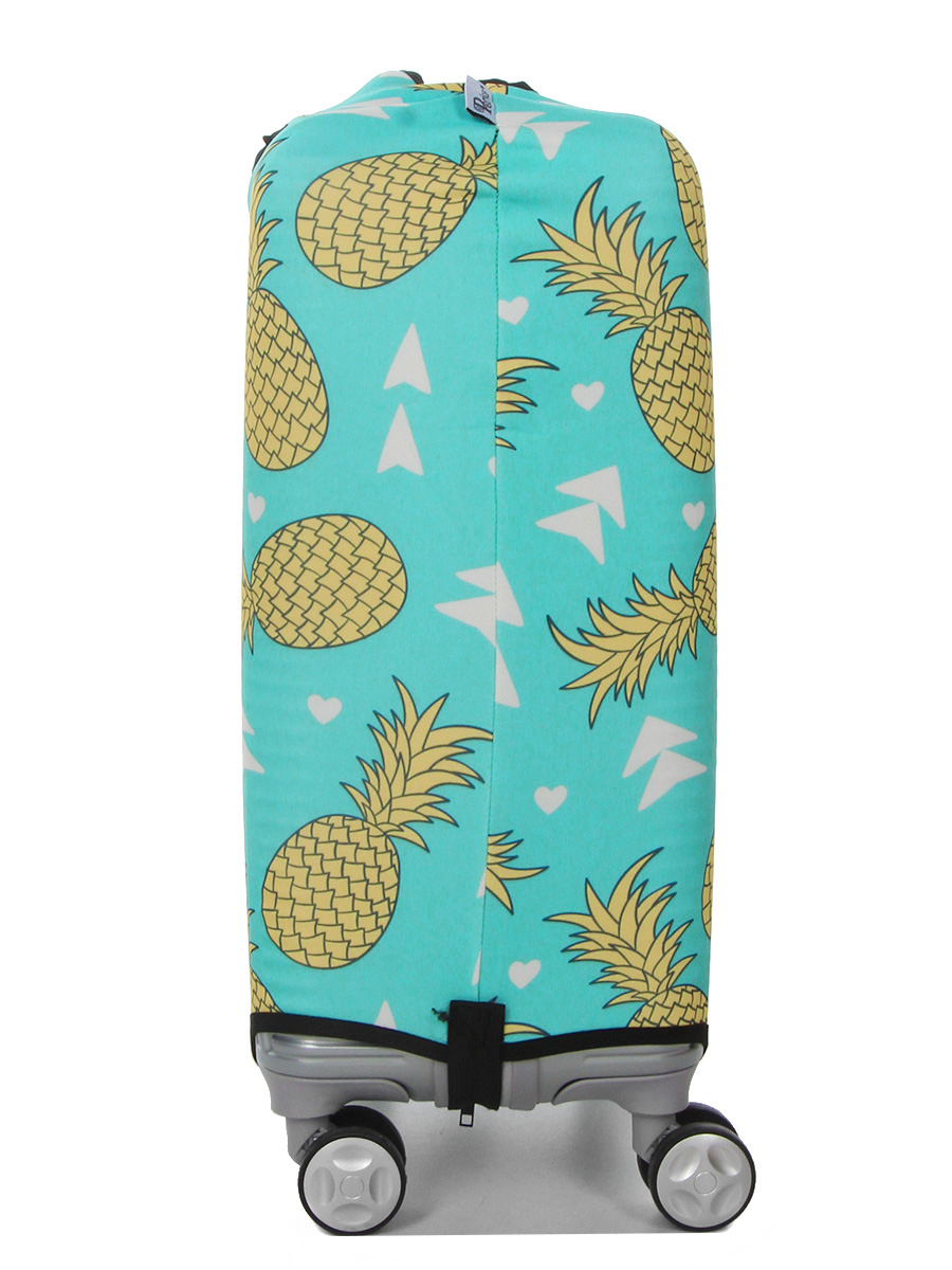 Housse de valise Periea Green with Yellow Pineapples S
