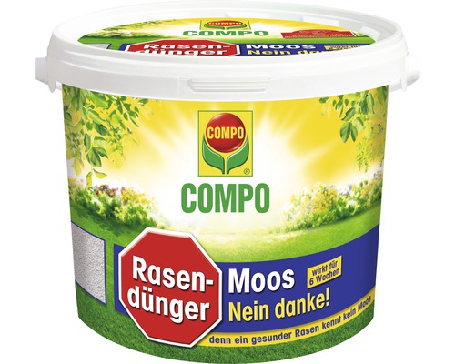COMPO Moss-No-Thanks Gazonmeststof Mosbestrijder 7,5 kg voor 300 m²