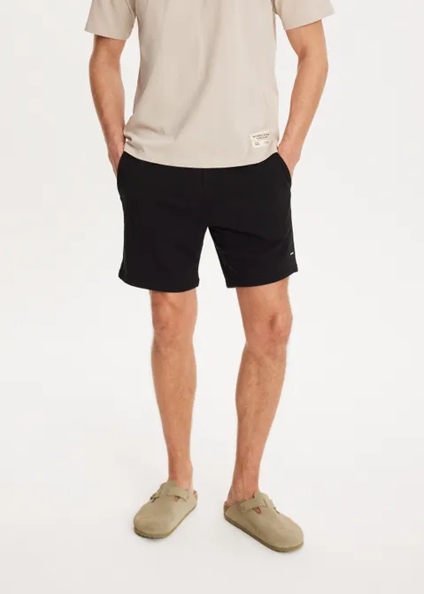 Basic sweat short zwart (ZWART)