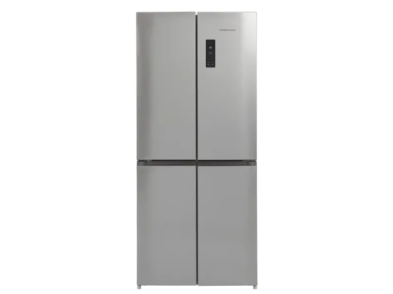Scandomestic SKF 481 X - Amerikanerkøleskab - bredde: 78.5 cm - dybde: 71.6 cm - højde: 181 cm - 492 liter - Rustfrit stål