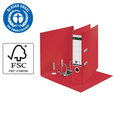 Leitz 180° - Classeur à levier - A4 - pour 600 feuilles - rouge