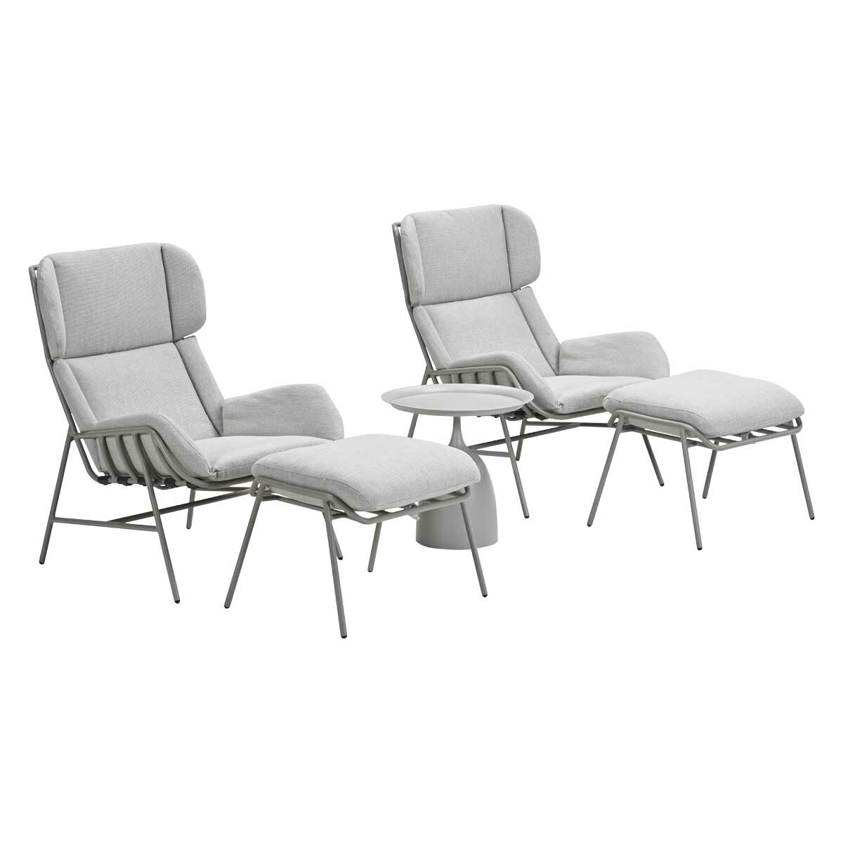 Garden Impressions Fresno - Mati taupe - 3-delig - loungestoelen