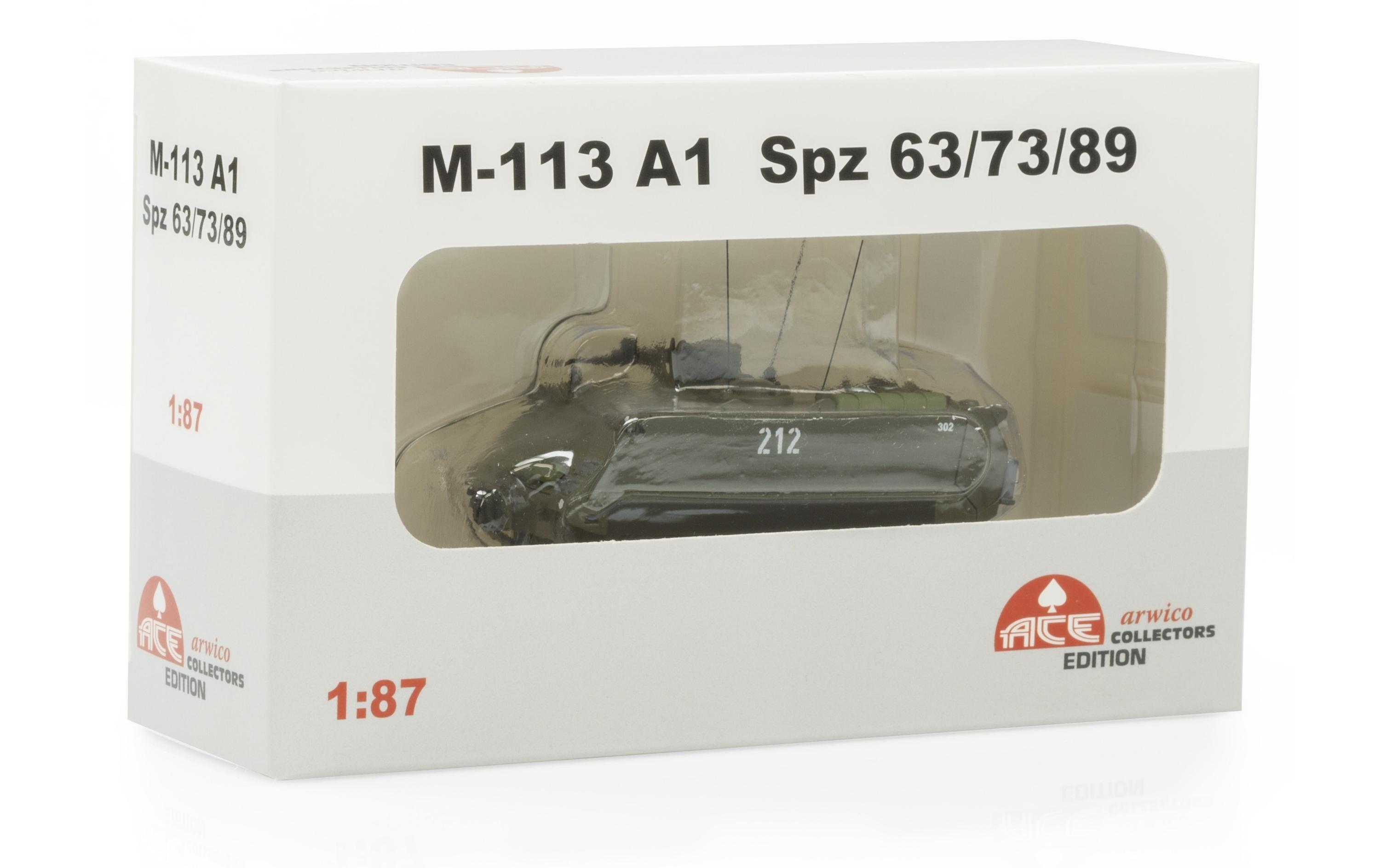 M113 Schützenpanzer 73 mit Kampfnummer 212 1:87H0 Panzer Sammlermodell