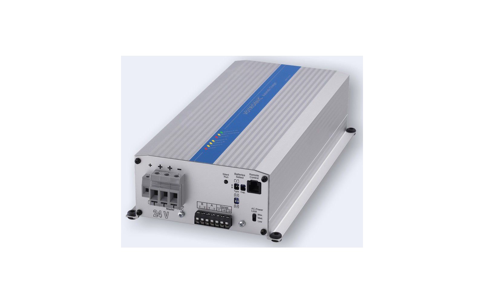 Votronic Vollautomatisches Ladegerät VAC 1250 F 3A mit zwei Temperatursensoren / AC-Power-Limit-Funktion 12 V / 50 A