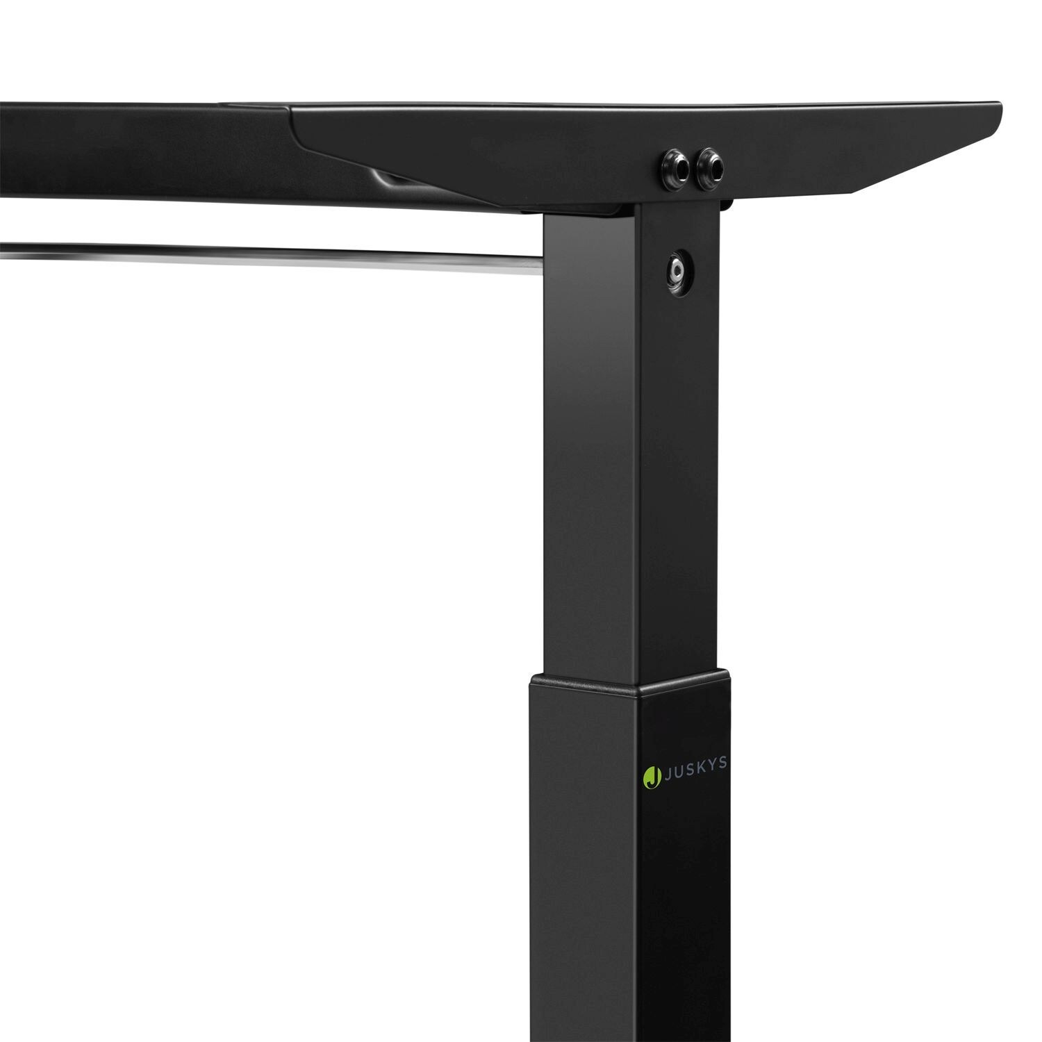 Juskys Höhenverstellbarer Schreibtisch Office Stand 120x60cm - elektrisch, Memory-Funktion - Schwarz