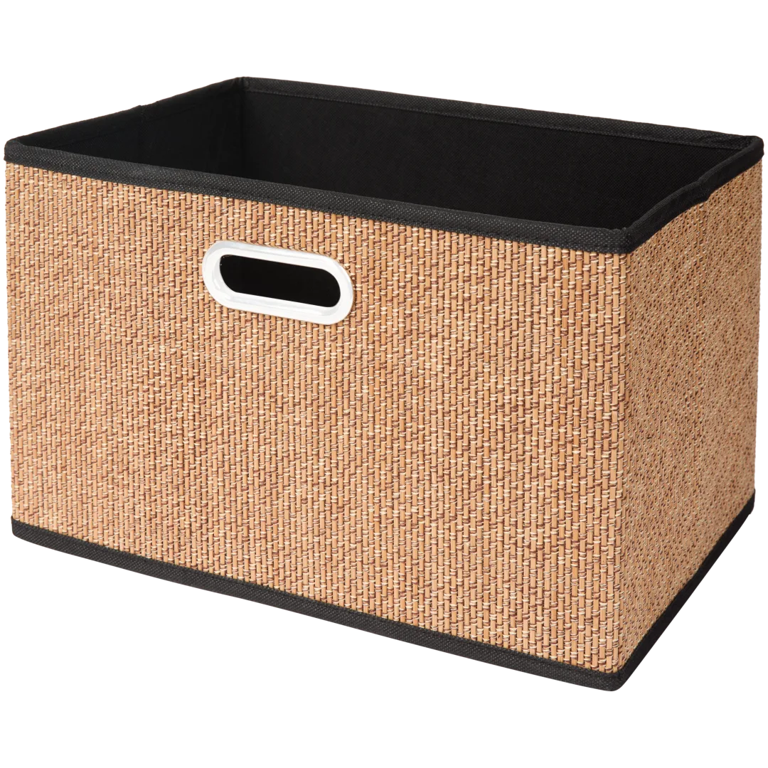 Boîte de rangement pliable en bambou