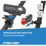 Kit d'éclairage LED pour vélo, à piles, 20 lux