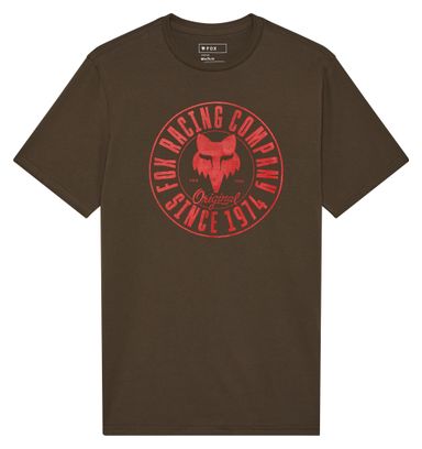 T-shirt Manches Courtes Fox Emblem Premium Khaki