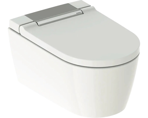 GEBERIT Aquaclean Sela douche-wc-set, randloos, met hygiënedouche, glanzend wit met nano-effectcoating (vuilafstotend), met toiletzitting 146.220.21.1