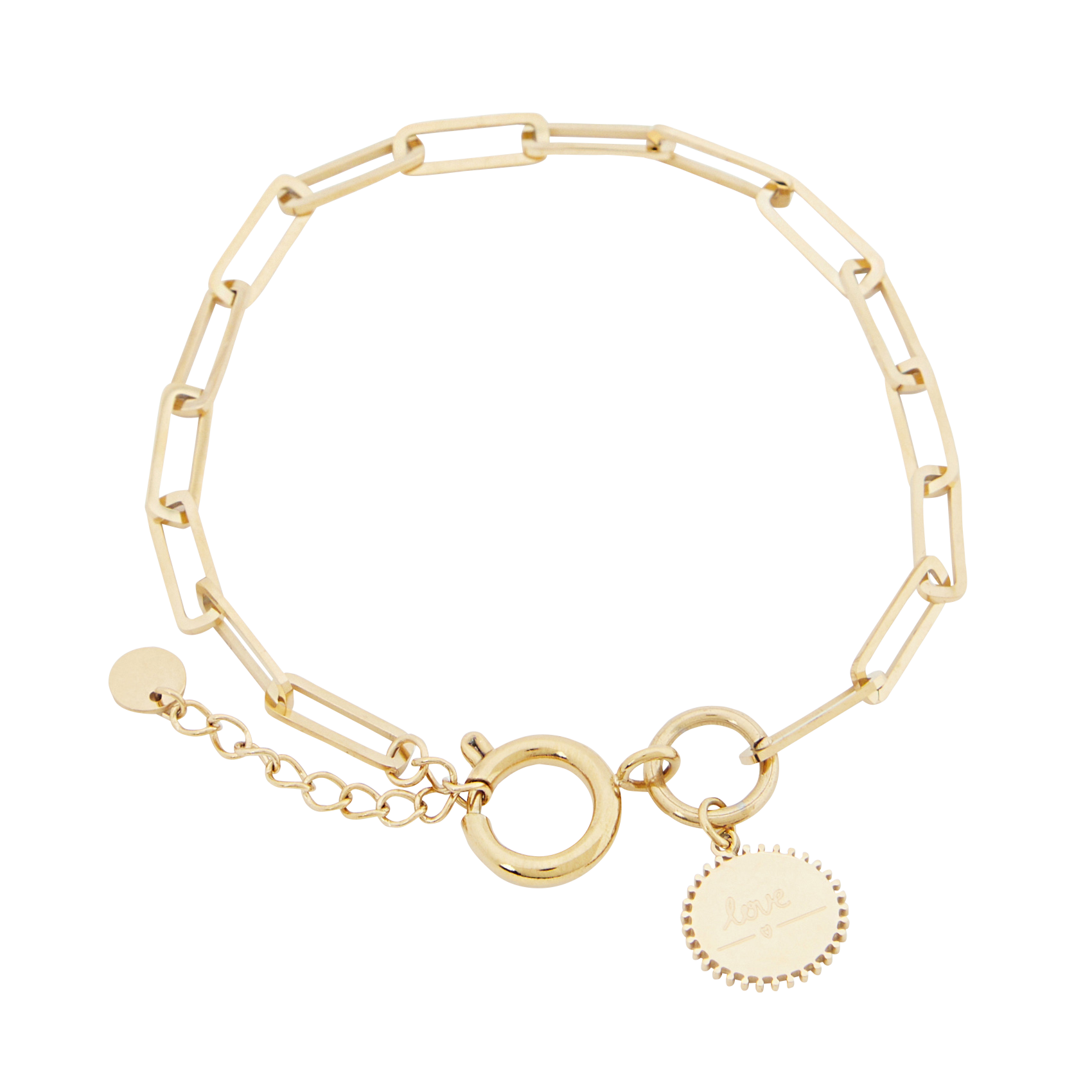 Bracelet en acier inoxydable | Doré